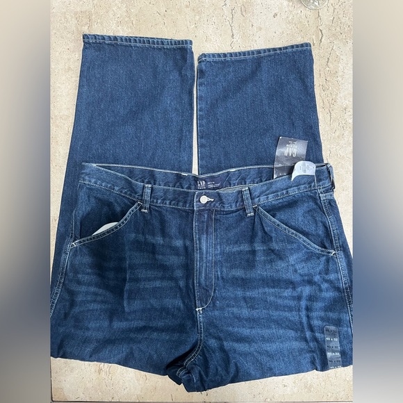 New Gap Denim Original Straight Carpenter Pant Relaxed Fit Blue Jeans Mens 40x32 - Picture 5 of 8